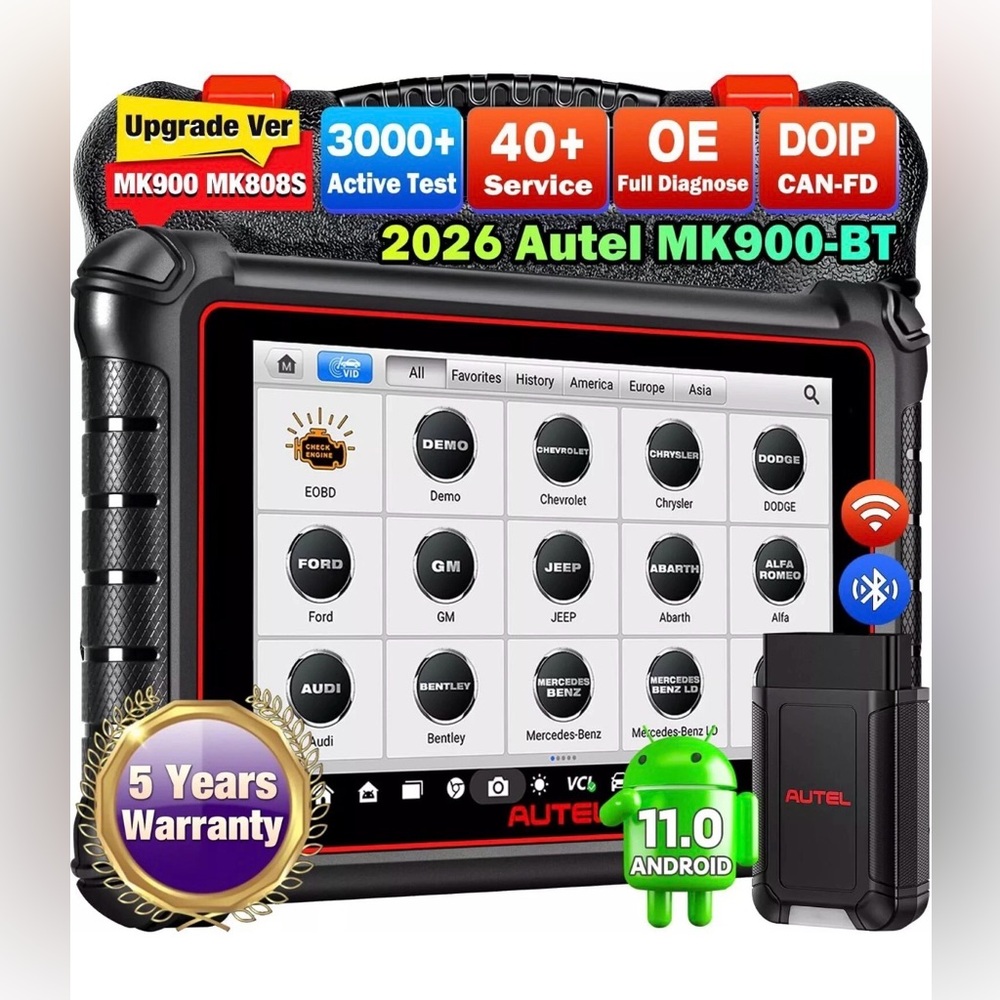 Autel MaxiCOM MK900-BT Full System Bidirectional OBD2 Scanner Tool AUTOVIN